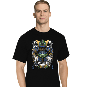 Daily_Deal_Shirts T-Shirts, Tall / Large / Black Samurai Leo
