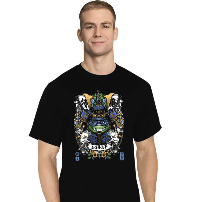 Daily_Deal_Shirts T-Shirts, Tall / Large / Black Samurai Leo