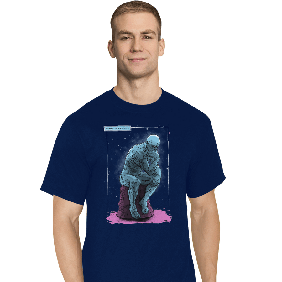 Shirts T-Shirts, Tall / Large / Navy Blue Thinker