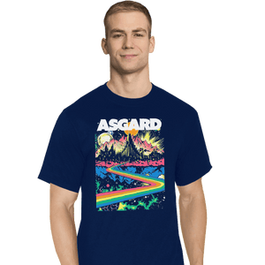 Shirts T-Shirts, Tall / Large / Navy Visit Asgard