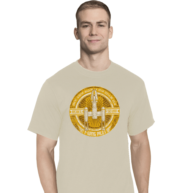 Shirts T-Shirts, Tall / Large / White Rebel Scum: Y-Wing Pilot