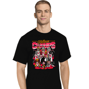 Daily_Deal_Shirts T-Shirts, Tall / Large / Black Villain Champs