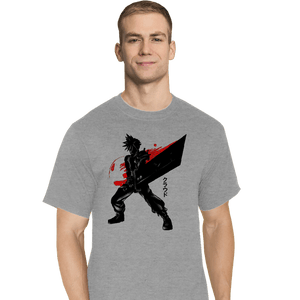 Shirts T-Shirts, Tall / Large / Sports Grey Crimson Ex Soldier