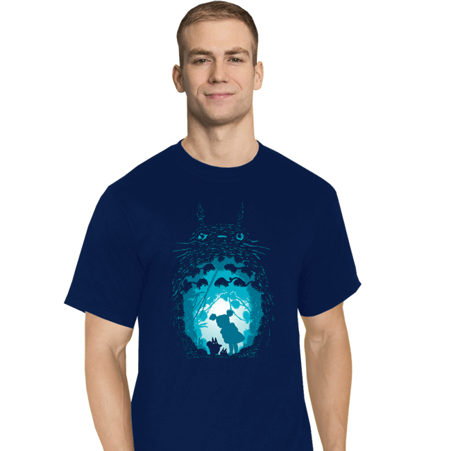 Shirts T-Shirts, Tall / Large / Navy Forest Spirits