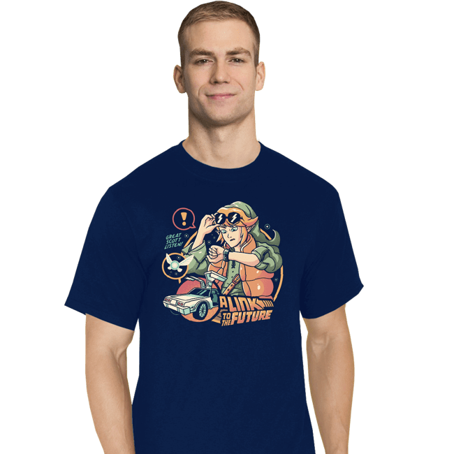 Daily_Deal_Shirts T-Shirts, Tall / Large / Navy Link To The Future
