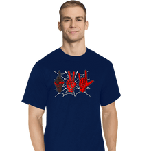 Load image into Gallery viewer, Daily_Deal_Shirts T-Shirts, Tall / Large / Navy Spider 1, Spider 2, Spider 3
