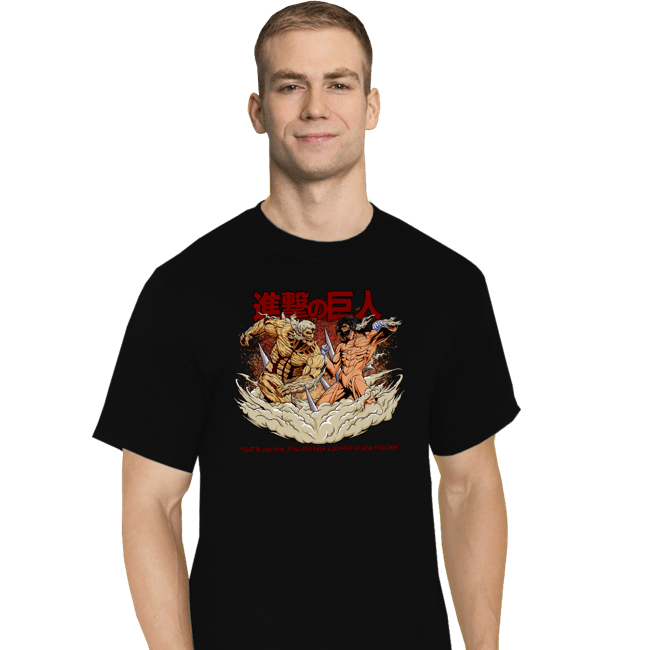 Shirts T-Shirts, Tall / Large / Black Titan VS Titan