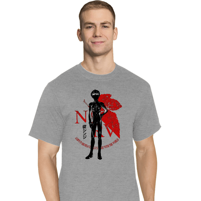 Shirts T-Shirts, Tall / Large / Sports Grey Crimson Pilot