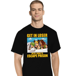 Daily_Deal_Shirts T-Shirts, Tall / Large / Black Prison Escape