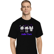 Load image into Gallery viewer, Shirts T-Shirts, Tall / Large / Black Hello There

