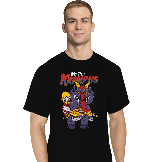 Daily_Deal_Shirts T-Shirts, Tall / Large / Black My Pet Krampus
