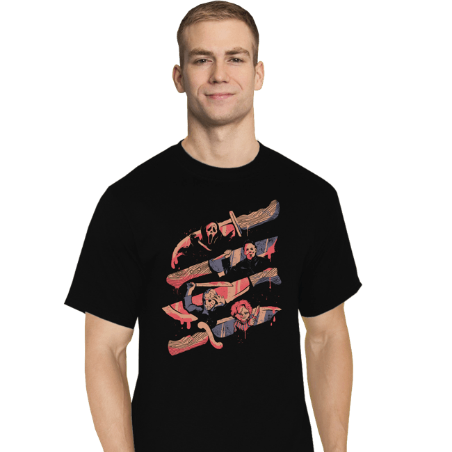 Daily_Deal_Shirts T-Shirts, Tall / Large / Black Knife Killers