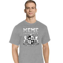 Load image into Gallery viewer, Secret_Shirts T-Shirts, Tall / Large / Sports Grey Meme University

