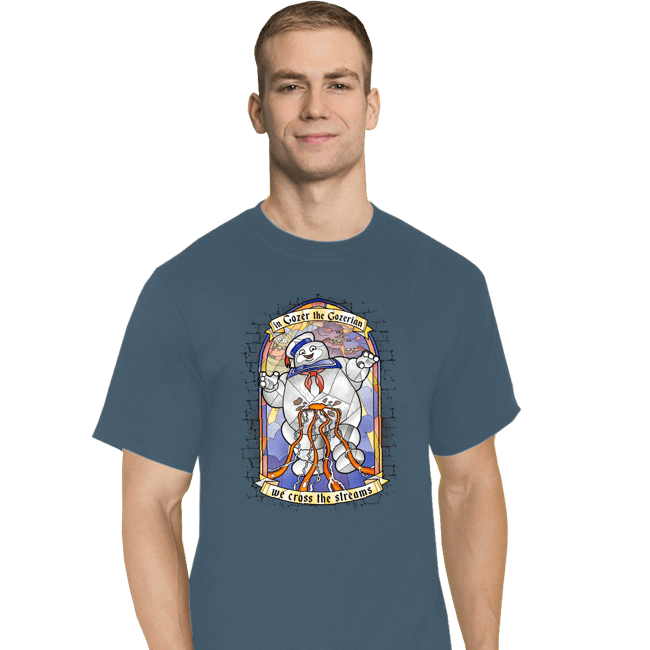 Shirts T-Shirts, Tall / Large / Indigo Blue In Gozer We Trust