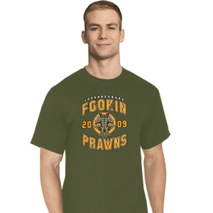 Shirts T-Shirts, Tall / Large / Military Green Joburg Prawns