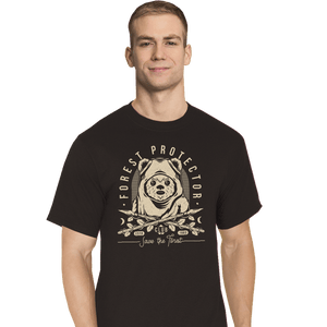 Shirts T-Shirts, Tall / Large / Black The Forest Protector