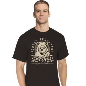 Shirts T-Shirts, Tall / Large / Black The Forest Protector