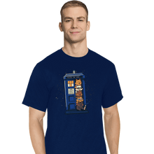 Load image into Gallery viewer, Daily_Deal_Shirts T-Shirts, Tall / Large / Navy Tardis Cats
