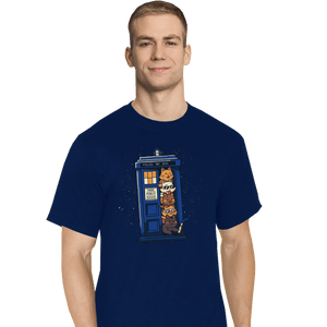 Daily_Deal_Shirts T-Shirts, Tall / Large / Navy Tardis Cats