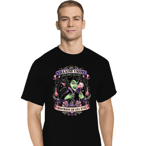 Daily_Deal_Shirts T-Shirts, Tall / Large / Black Villains Unite Maleficent