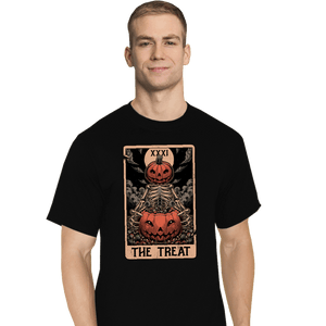 Daily_Deal_Shirts T-Shirts, Tall / Large / Black Halloween Tarot Treat