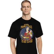 Load image into Gallery viewer, Shirts T-Shirts, Tall / Large / Black Not All Princesses Need to Be Saved
