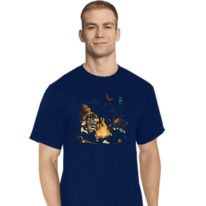 Daily_Deal_Shirts T-Shirts, Tall / Large / Navy Magic Camp