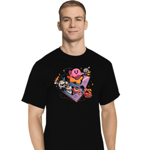 Daily_Deal_Shirts T-Shirts, Tall / Large / Black Pink Blob Game