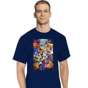 Secret_Shirts T-Shirts, Tall / Large / Navy XMen V Street Fighter