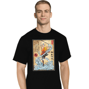 Daily_Deal_Shirts T-Shirts, Tall / Large / Black Air Nomad Master Woodblock