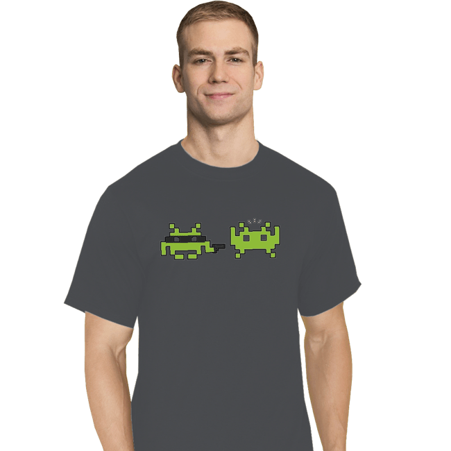 Secret_Shirts T-Shirts, Tall / Large / Charcoal Space Robber