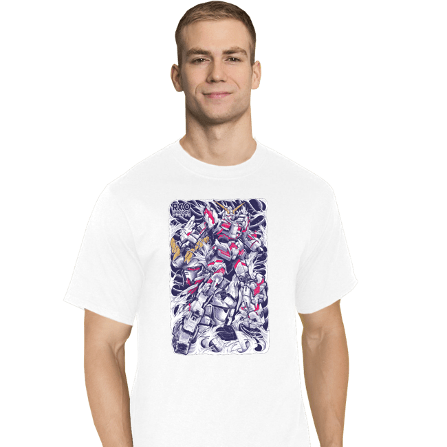 Secret_Shirts T-Shirts, Tall / Large / White Gundam Unicorn