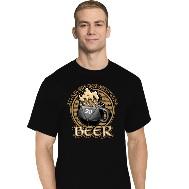 Secret_Shirts T-Shirts, Tall / Large / Black Beer Adventures