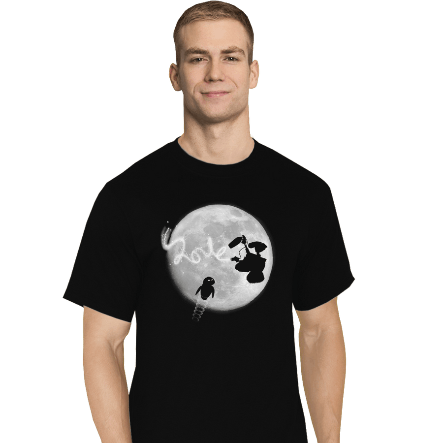 Shirts T-Shirts, Tall / Large / Black Robot Love