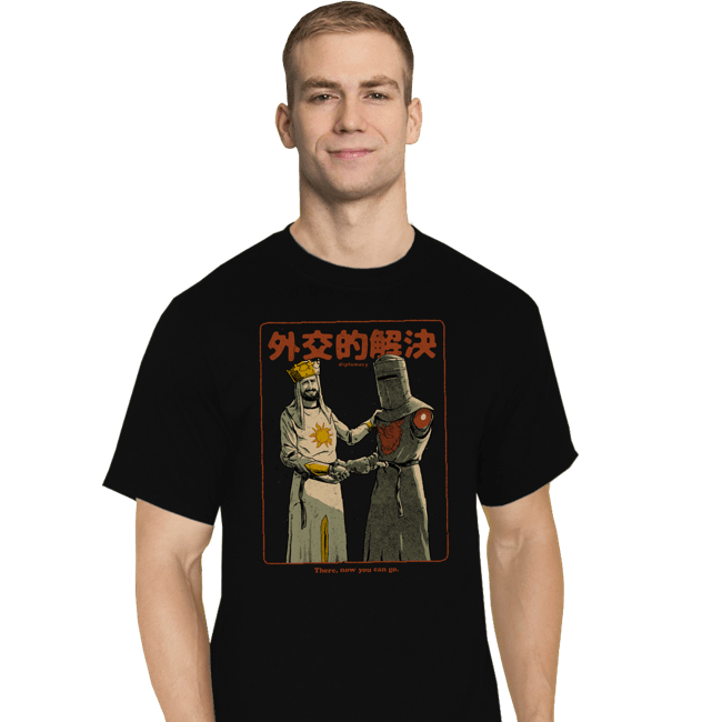 Daily_Deal_Shirts T-Shirts, Tall / Large / Black Medieval Diplomacy