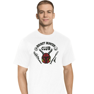 Daily_Deal_Shirts T-Shirts, Tall / Large / White Bounty Hunter Club