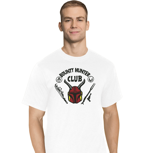 Daily_Deal_Shirts T-Shirts, Tall / Large / White Bounty Hunter Club
