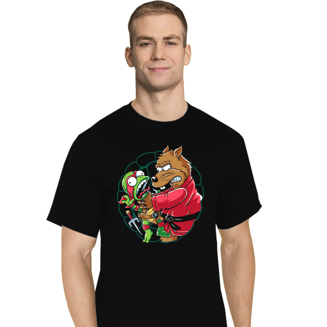 Daily_Deal_Shirts T-Shirts, Tall / Large / Black Why You Little Turtle