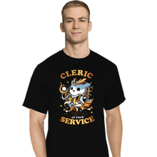 Load image into Gallery viewer, Daily_Deal_Shirts T-Shirts, Tall / Large / Black Cleric At Your Service
