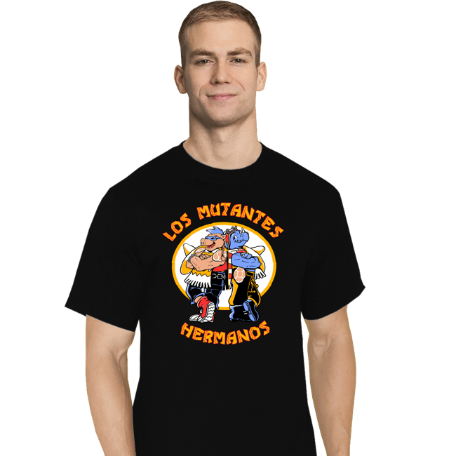 Daily_Deal_Shirts T-Shirts, Tall / Large / Black Los Mutantes Hermanos