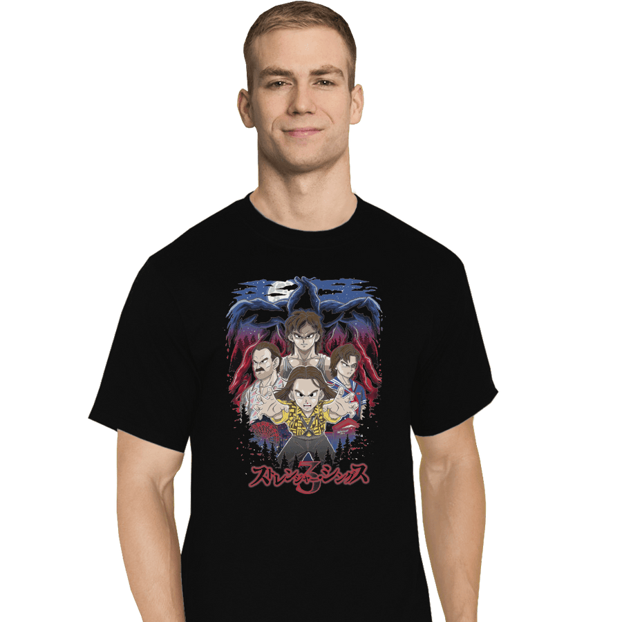 Shirts T-Shirts, Tall / Large / Black Stranger Shonen