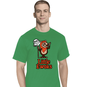 Daily_Deal_Shirts T-Shirts, Tall / Large / Sports Grey Little Ewoks