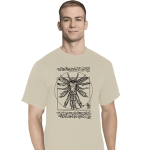 Daily_Deal_Shirts T-Shirts, Tall / Large / White Vitruvian Vecna