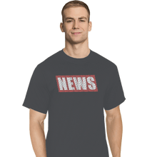 Load image into Gallery viewer, Shirts T-Shirts, Tall / Large / Charcoal NEWS
