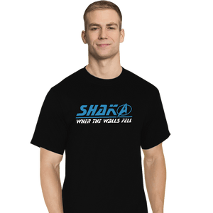 Daily_Deal_Shirts T-Shirts, Tall / Large / Black Shaka Trek