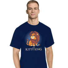 Load image into Gallery viewer, Shirts T-Shirts, Tall / Large / Navy The Kitty King
