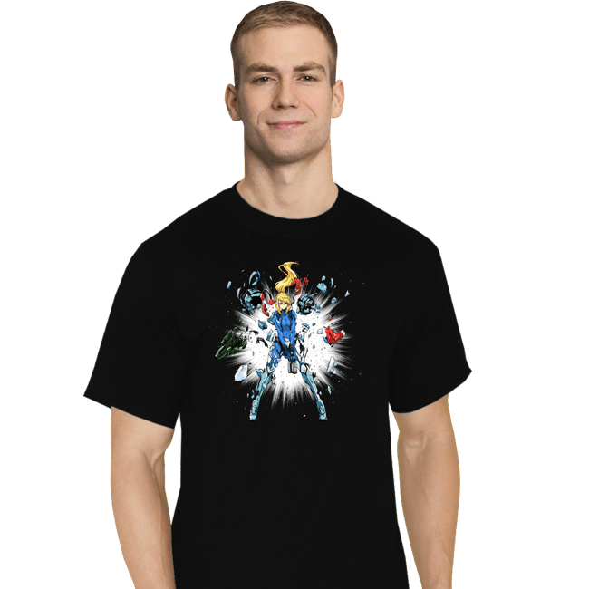 Daily_Deal_Shirts T-Shirts, Tall / Large / Black Shattered