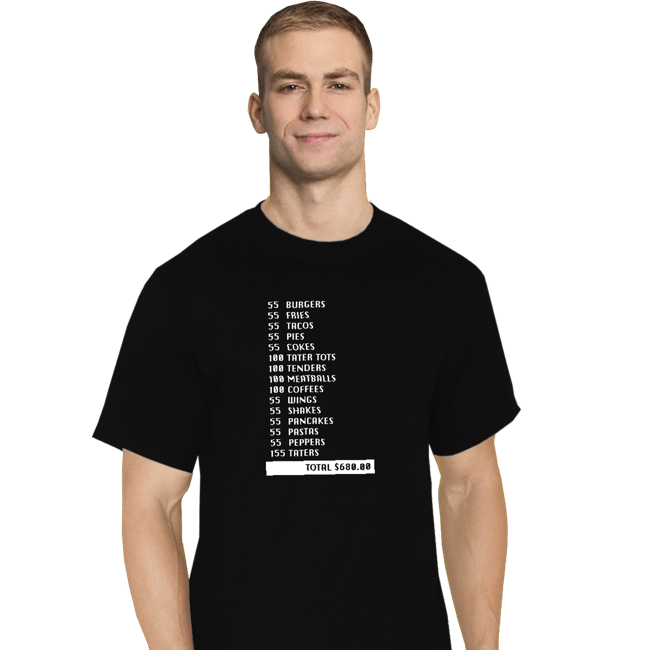 Secret_Shirts T-Shirts, Tall / Large / Black 55 Burgers...