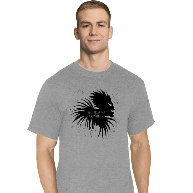 Shirts T-Shirts, Tall / Large / Sports Grey Shinigami Is Coming