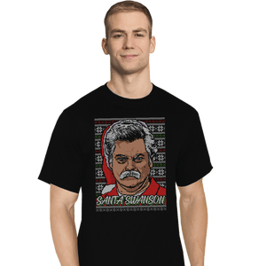 Shirts T-Shirts, Tall / Large / Black Santa Swanson